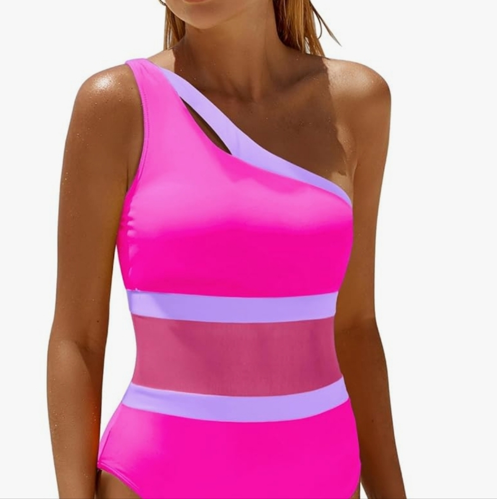 One Shoulder One Piece Swimsuit